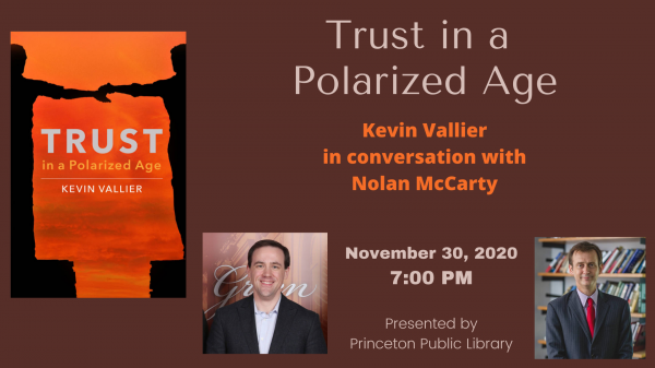 Image for event: Kevin Vallier in Conversation with Nolan McCarty